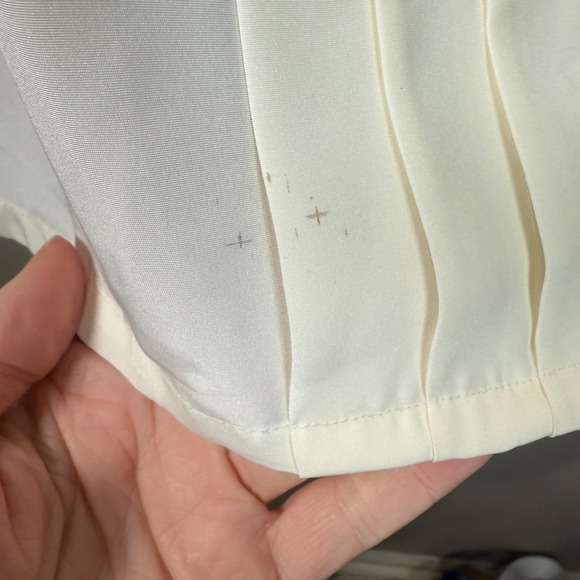 Koret Cream Button Down Shirt Floral Embroidered Collar Size 18 Office Career - Picture 10 of 10